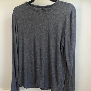 RAG & BONE LONG SLEEVE DARK GREY RED FLECKED SHIRT SIZE S